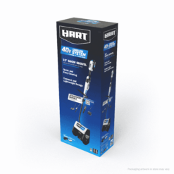 HART 40-Volt 12-inch Single Stage Battery-Powered Snow Shovel Kit, (1) 4.0Ah Lithium-Ion Battery
