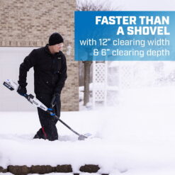 HART 40-Volt 12-inch Single Stage Battery-Powered Snow Shovel Kit, (1) 4.0Ah Lithium-Ion Battery
