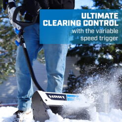 HART 40-Volt 12-inch Single Stage Battery-Powered Snow Shovel Kit, (1) 4.0Ah Lithium-Ion Battery