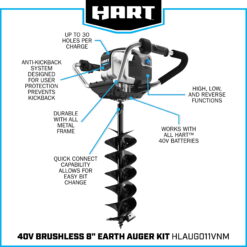 HART 40V Brushless Auger (1) 4.0 Ah Lithium-Ion Battery