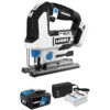 HART 20-Volt Brushless Orbital Jig Saw with 4Ah Battery and Charger Starter Kit Bundle
