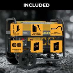 Firman P03504 Recoil Start 120V 4450 / 3550 -Watt Single fuel Portable Generator