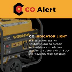 Firman P03504 Recoil Start 120V 4450 / 3550 -Watt Single fuel Portable Generator
