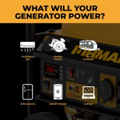 Firman P03628 Remote Start 120V 4550 / 3650 -Watt Single fuel Portable Generator