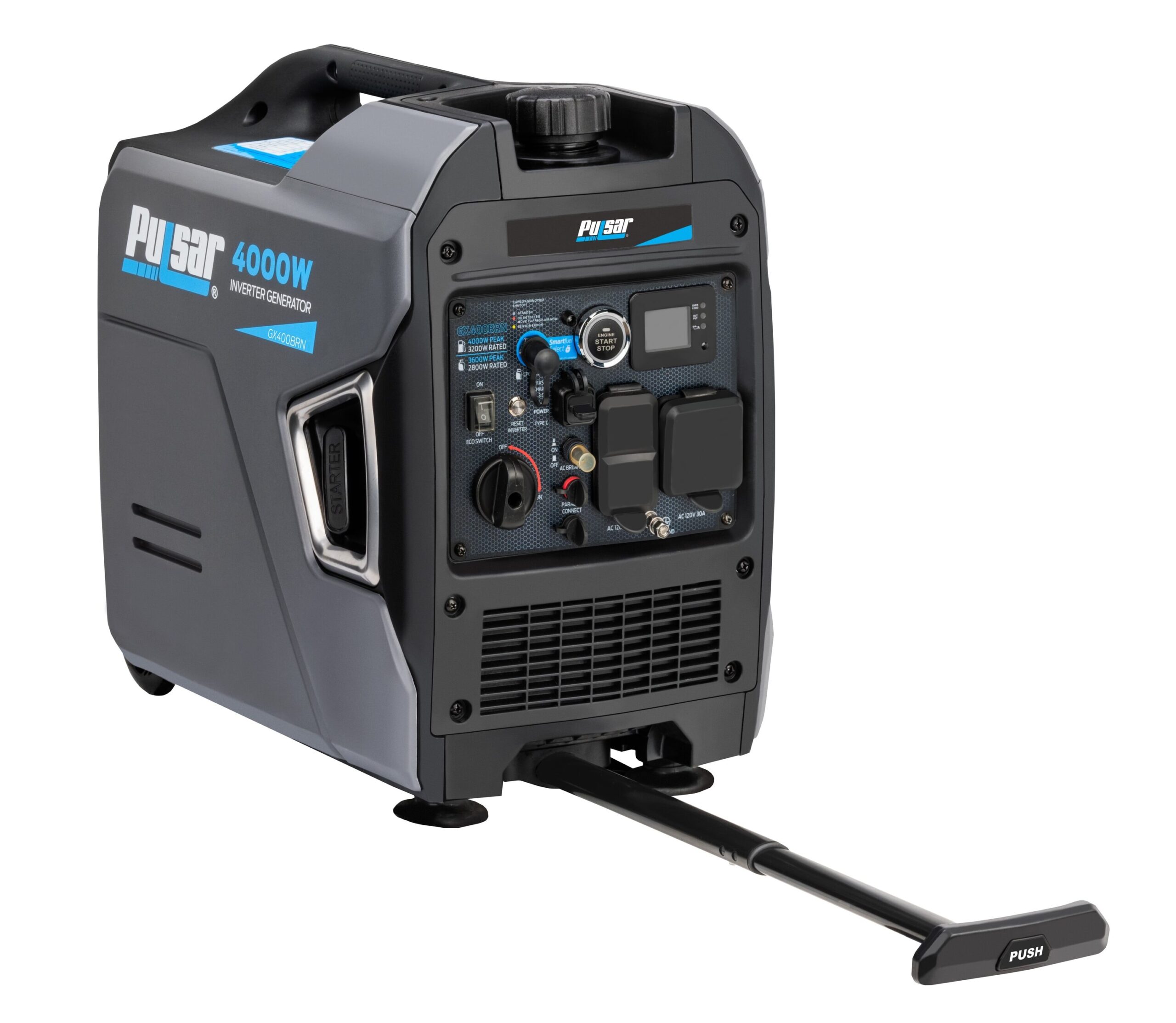 Pulsar Products Remote Start 4000 -Watt Dual Fuel (Gasoline/Propane) Inverter Generator