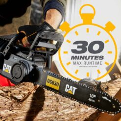 CAT 60-volt max 16-in Battery 2.5 Ah Chainsaw Battery Included Charger Included