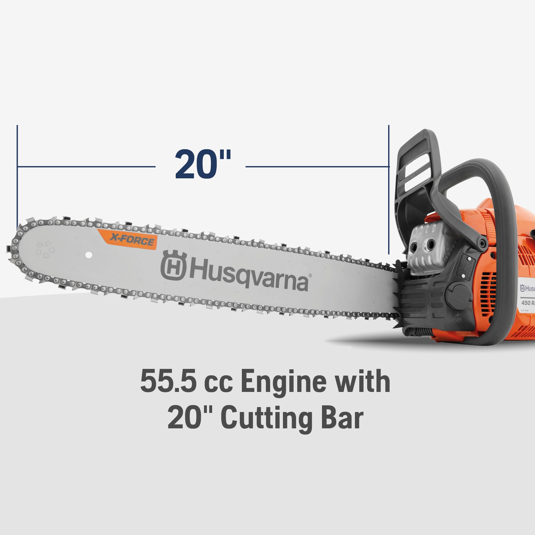 Husqvarna 455 Rancher 55.5-cc 2-cycle 20-in Gas Chainsaw