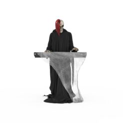Haunted Living 6-ft Skeleton Reaper Keyboard Player Motion Activated Animatronic
