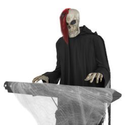 Haunted Living 6-ft Skeleton Reaper Keyboard Player Motion Activated Animatronic