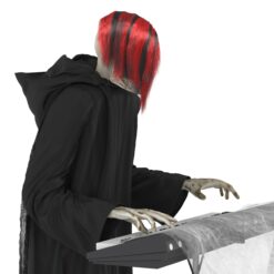 Haunted Living 6-ft Skeleton Reaper Keyboard Player Motion Activated Animatronic