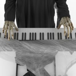 Haunted Living 6-ft Skeleton Reaper Keyboard Player Motion Activated Animatronic