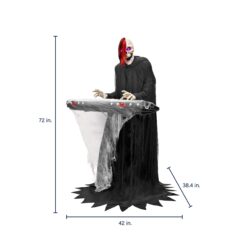 Haunted Living 6-ft Skeleton Reaper Keyboard Player Motion Activated Animatronic