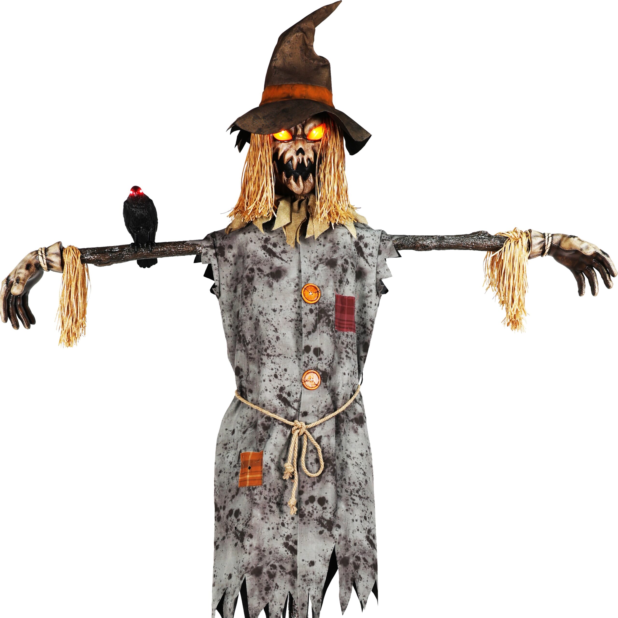 Haunted Living 10.5-ft Scarecrow Motion Activated Lighted Animatronic
