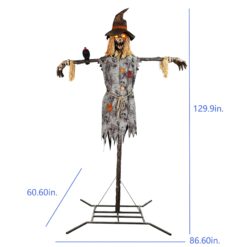 Haunted Living 10.5-ft Scarecrow Motion Activated Lighted Animatronic