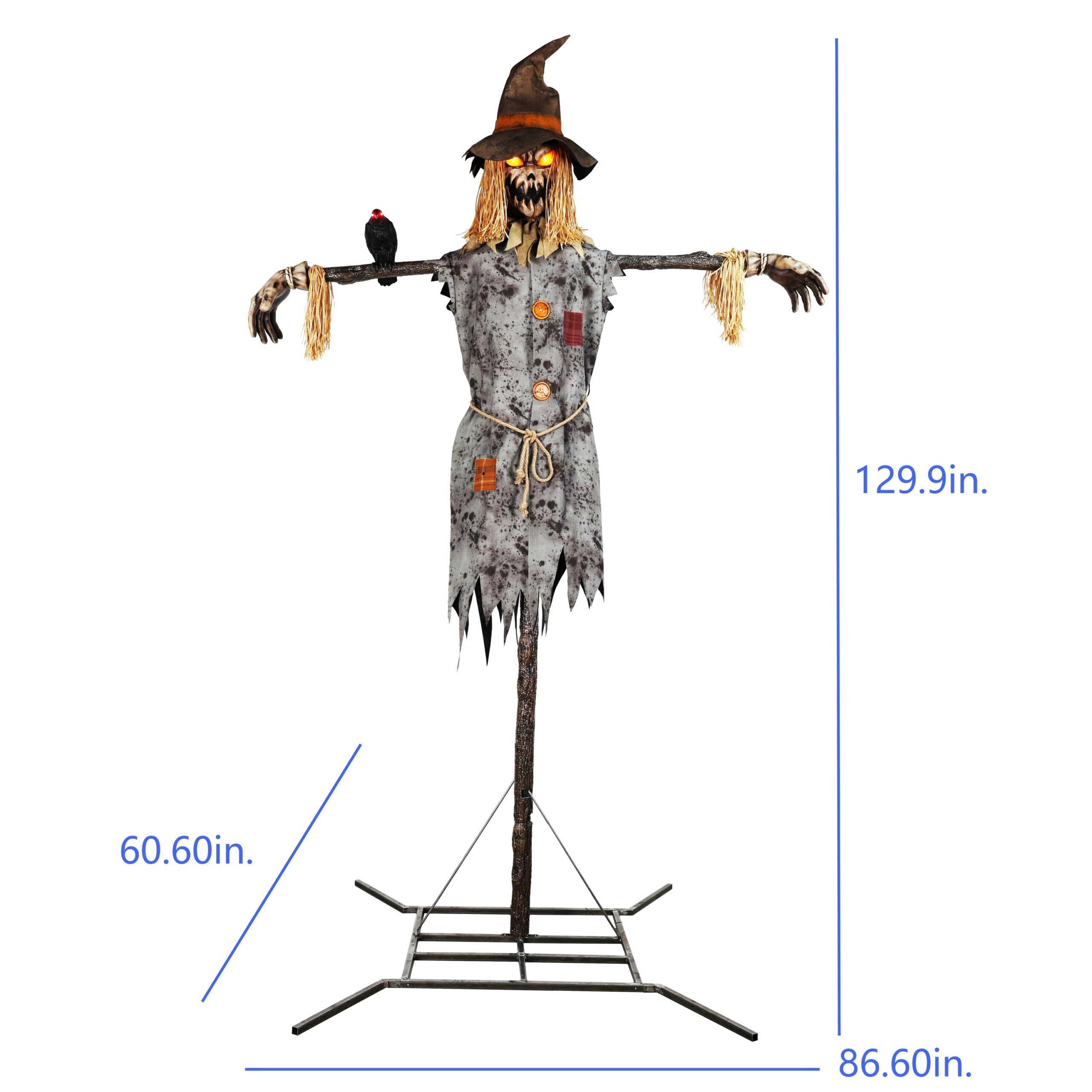 Haunted Living 10.5-ft Scarecrow Motion Activated Lighted Animatronic