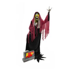 Haunted Living 7-ft Lighted Reaper Band Singer Motion Activated Animatronic