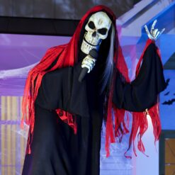 Haunted Living 7-ft Lighted Reaper Band Singer Motion Activated Animatronic