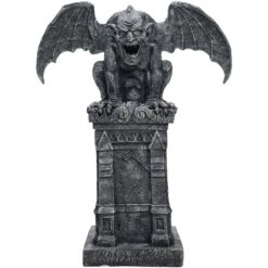 Haunted Hill Farm 3.58-ft Freestanding Motion Activated Church bells sound Gargoyle Animatronic