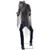 Haunted Hill Farm 7-ft Freestanding Motion Activated Lighted Farkas Werewolf Animatronic
