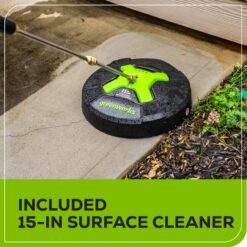 Greenworks 2700-PSI 2.3-GPM Cold Water Electric Pressure washer with 5 Spray Tips and Surface Cleaner