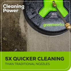 Greenworks 2700-PSI 2.3-GPM Cold Water Electric Pressure washer with 5 Spray Tips and Surface Cleaner