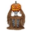 Haunted Living 4-ft Pop Up Pumpkin with Skeleton Motion Activated Lighted Animatronic
