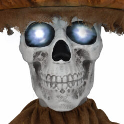 Haunted Living 4-ft Pop Up Pumpkin with Skeleton Motion Activated Lighted Animatronic