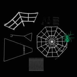 Mr. Halloween 4-Foot Outdoor Animated Spider Web