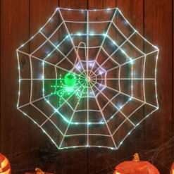Mr. Halloween 4-Foot Outdoor Animated Spider Web
