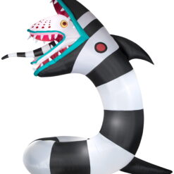 Gemmy Animated Airblown Inflatable Beetlejuice Sandworm w/LEDs Giant WB , 9.5 ft Tall, Multicolored
