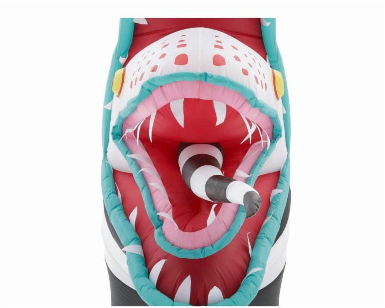 Gemmy Animated Airblown Inflatable Beetlejuice Sandworm w/LEDs Giant WB , 9.5 ft Tall, Multicolored