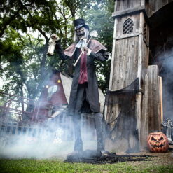 Seasonal Visions Animated Graveyard Host Halloween Decoration - 8.5 ft