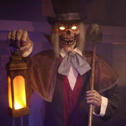 Seasonal Visions Animated Graveyard Host Halloween Decoration - 8.5 ft