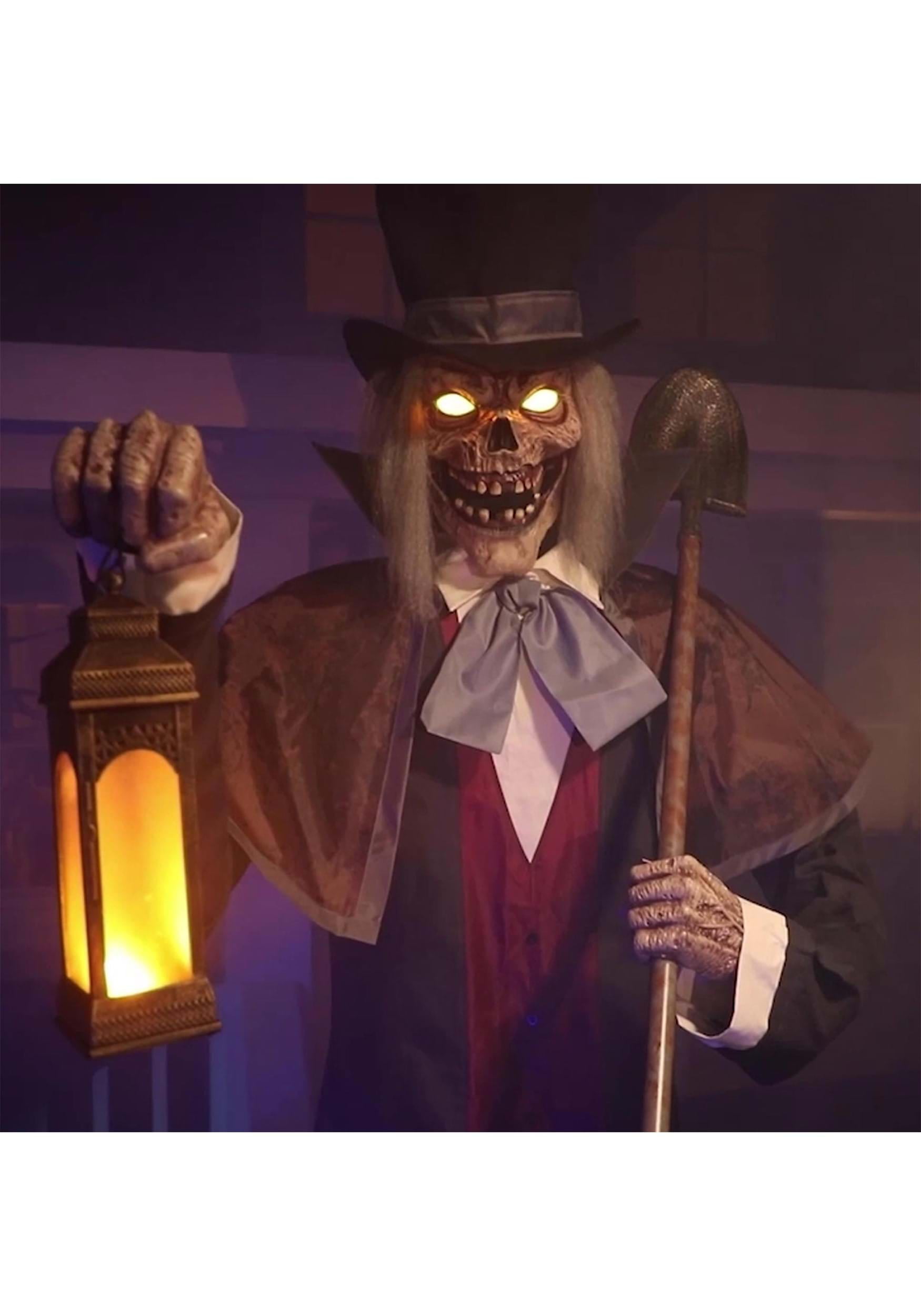Seasonal Visions Animated Graveyard Host Halloween Decoration - 8.5 ft