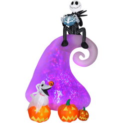 The Nightmare Before Christmas Yard Inflatable, Airblown Kaleidoscope Projection