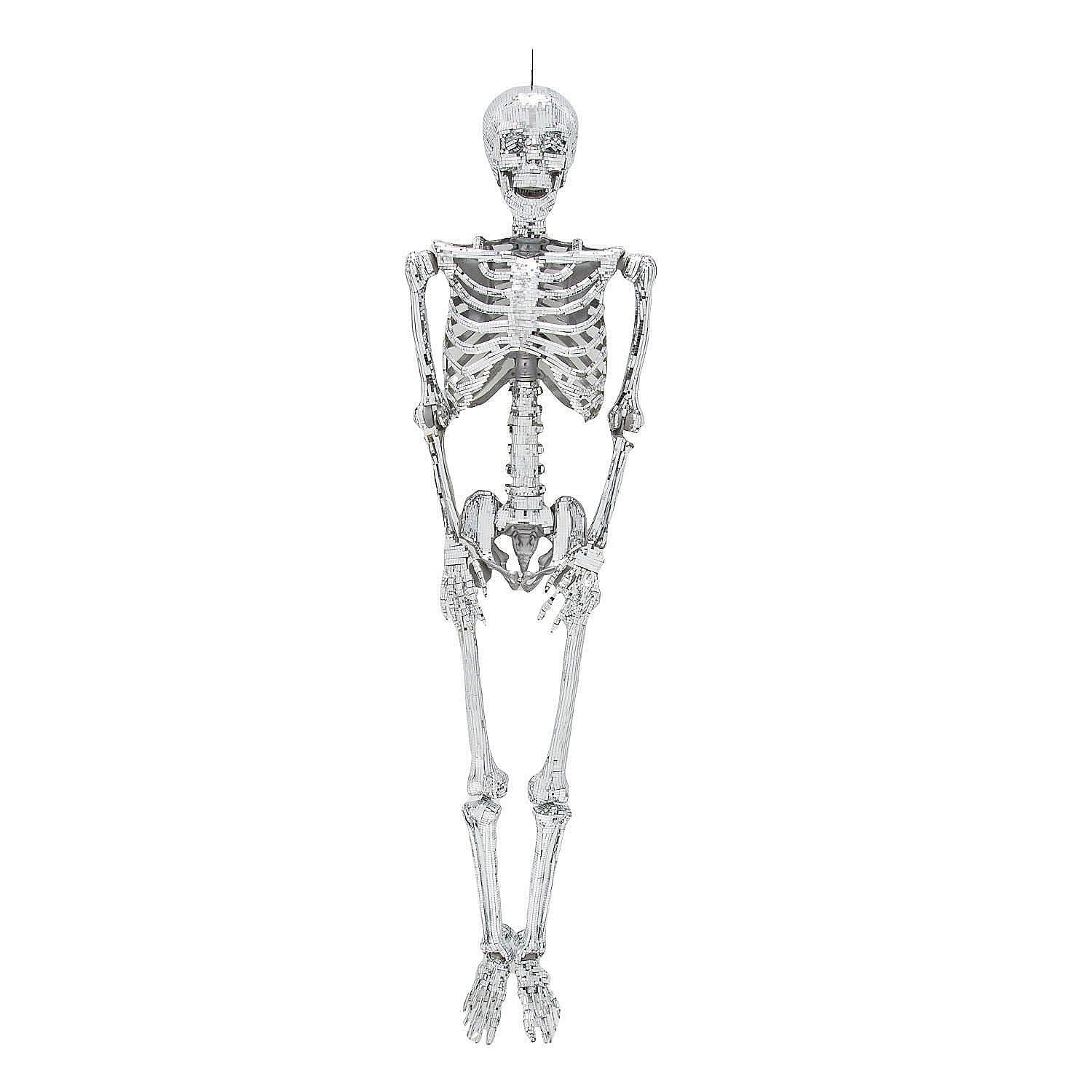 5 Ft. Posable Disco Skeleton Halloween Decoration