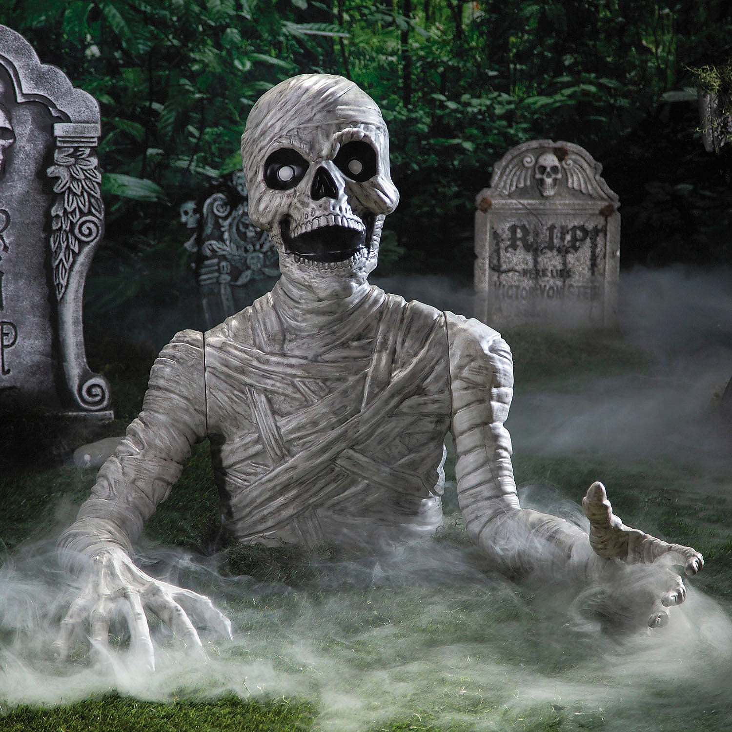 Morris Costumes 35" Groundbreaker Reaching Mummy Halloween Decoration