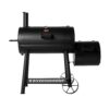 Char-Griller Dakota 625-Sq. in Black Horizontal Charcoal Smoker