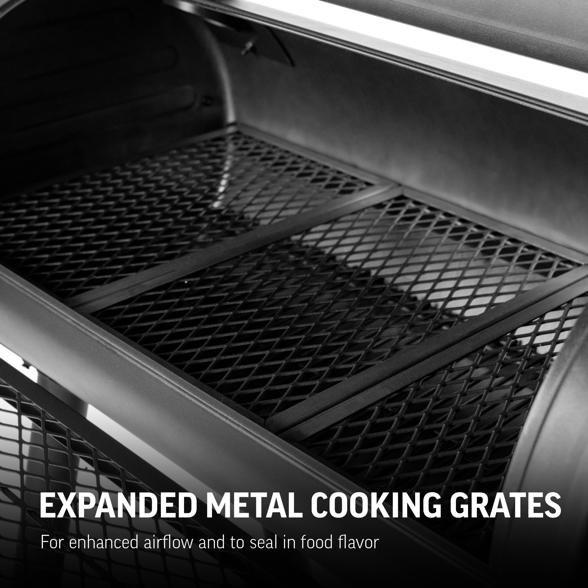 Char-Griller Dakota 625-Sq. in Black Horizontal Charcoal Smoker