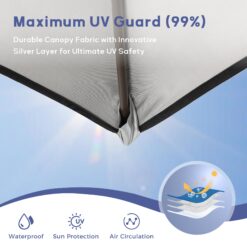 Sunshine Valley 13-ft x 13-ft Square Blue Pop-up canopy