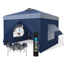 Sunshine Valley 10-ft x 10-ft Square Drak Blue Pop-up canopy