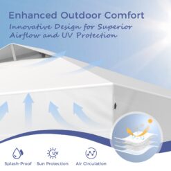 Sunshine Valley 10-ft x 10-ft Square White Pop-up canopy