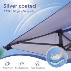 Sunshine Valley 13-ft x 13-ft Square Blue Pop-up canopy