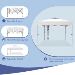 Sunshine Valley 10-ft x 10-ft Square White Pop-up canopy