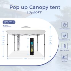 Sunshine Valley 10-ft x 10-ft Square White Pop-up canopy