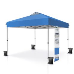 Sunshine Valley 10-ft x 10-ft Square Blue Pop-up canopy