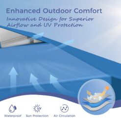 Sunshine Valley 10-ft x 10-ft Square Blue Pop-up canopy