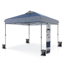 Sunshine Valley 10-ft x 10-ft Square Gray Blue Pop-up canopy