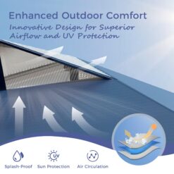 Sunshine Valley 10-ft x 10-ft Square Gray Blue Pop-up canopy