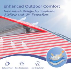 Sunshine Valley 10-ft x 10-ft Square Flag Pop-up canopy